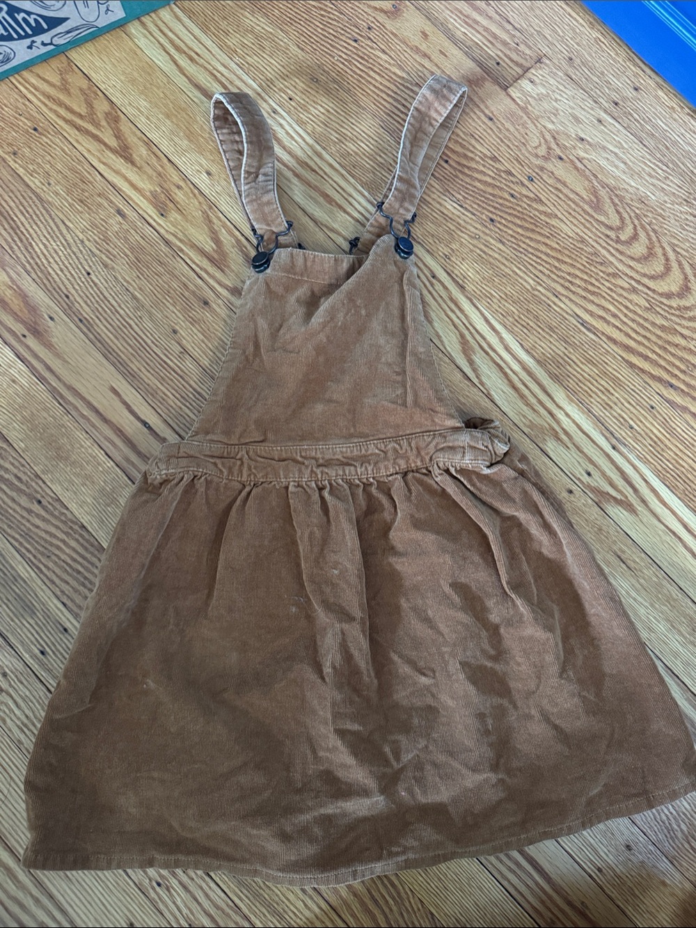 H&M Brown Corduroy Pinafore Overall Dress